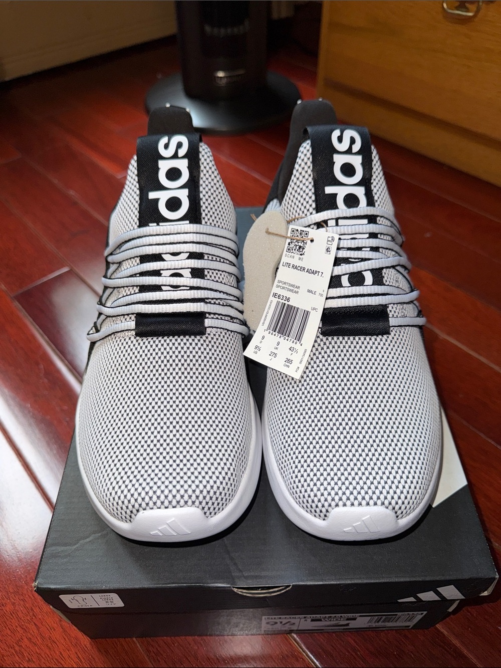 Adidas LITE RACER ADAPT 7.0 WIDE SHOES - Picture 5 of 7